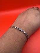 14K Yellow Gold Sapphires and Diamond Tennis Bracelet