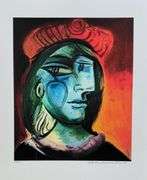 Collectible Pencil Numbered Pablo Picasso, Woman With A Beret