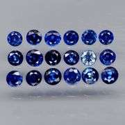 Diamond cut! 2.90ct top blue sapphire set!