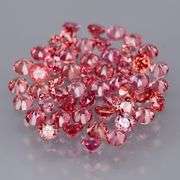 Very rare 2.38ct set of pink Malaya Garnets