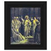 Jesus in the Temple by Steve Kaufman (1960-2010)