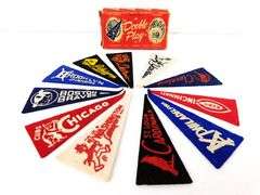 C. 1950 Double Play American Nut & Chocolate Felt Pennants