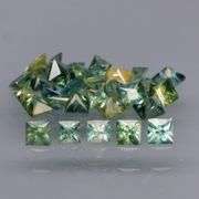 Breath taking! 3.64ct set of blue green Sapphires