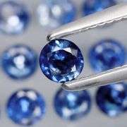 Diamond cut! 2.70ct top blue sapphire set!