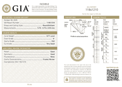 Loose Diamond, 0.71ct, GIA Certified, Round Brilliant Cut
