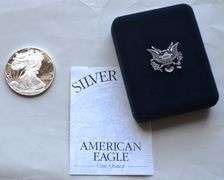 2002 W Proof Silver Eagle With Box & Paper