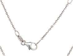14kt White gold 0.90ctw diamond flower pendant on chain