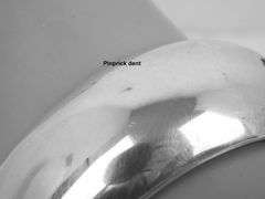 Vintage Mexico Sterling JLA Wide Domed Bangle Bracelet