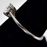 CZ Gemstone Solitaire Ring in Sterling Silver