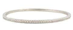 2.55ctw Round Diamond Slip On Bangle Bracelet in 14K
