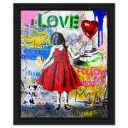 Mixed Media Original by Mr Brainwash, Hand Signed and Thumbprinted Inverso by the Artist
