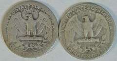 Key dates 1932-D & 1932-S Washington Quarters