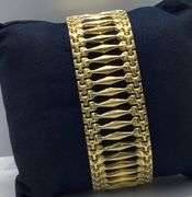 14K Yellow Gold Vintage Cuban Link Bracelet