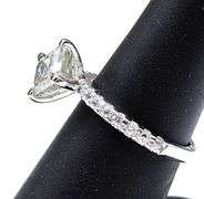Sparkling 3.25 Ct Eye-Clean White Ice Silver Asscher Cut Moissanite Ring