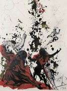 Highly Collectible and Rare Salvador Dali Original Lithograph from the 'Biblia Sacra' Suite Salvador