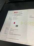 BRAND NEW CERTIFIED 18K WHITE GOLD DIAMOND AND RUBY RING