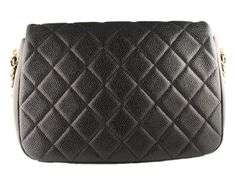 Chanel Medium Black Quilted Caviar Chain Soul Flap Bag