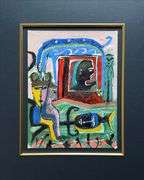 Rare All Original Mixed-Media On Paper by Romgo