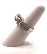 14 Kt White Gold Plate 2.65 Ct Lab Simulated Diamond 2 Band Ring Set