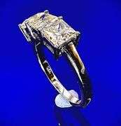 Sparkling 3.25 Ct  White Fire Mossanite Ring