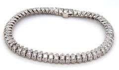 14kt White gold 5.25ctw diamond bracelet