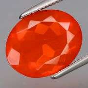 Rich blood orange 3.43ct Mexican Fire Opal