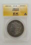 1884-S Morgan Silver Dollar, ANACS EF40 Details