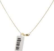 New 0.92ctw Emerald and Pear Shaped Diamond Toi Et Moi Bezel Set Necklace in 14K