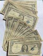 Twenty 1957 & Five 1935 Various Series $ 1 Silver Certificates.