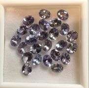 Substantial 10.21ct 25pc 5x4mm Tanzanite set