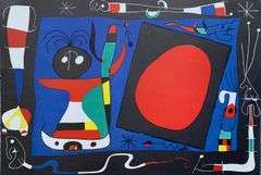 Joan Miro, Woman at the Mirror