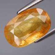 Stunning! Large! 3ct saffron yellow Sapphire!