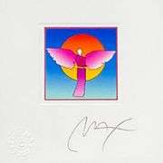 Angel with Sun Ver II by Peter Max
