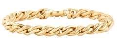 Milor Textured and Polished Twisted Link Bracelet in 14K