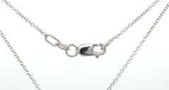14kt White gold 0.25ctw channel set diamond cross pendant on chain