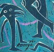 Spectacular Large Size Original Painting by Mexican Contemporary Master ROMGO