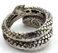 925 Sterling silver John Hardy Naga ring