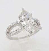 Certified 2.85CTW Marquise Diamond Ring