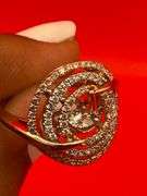 14K Two-Tone Gold Dancing Diamond Ring