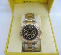NEW INVICTA MEN'S TWO TONE SPEEDWAY CHRONOGRAPH WATCH