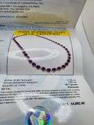 Extremely rare Aaron Gofflied platinum 17.9 ctw GIA certfied Burmese rubies and diamond necklace