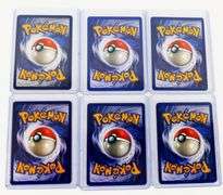 6 Pokémon 1999 1st Edition Trade Cards