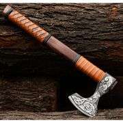 Norse Viking Axe Berserker with Leather Sheath