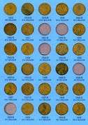Album of 64 Different Lincoln Wheat Cents: 1909-1940-S