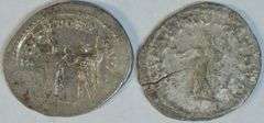 2 Different Roman Silver Antoninianus coins, 253 to 268 AD