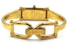 Gucci gold tone Horsebit quartz watch