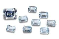 Sparkling Blue Topaz - Lot of 9