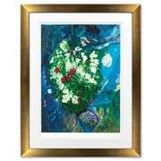 Bouquet Aux Amoureux Volants by Chagall (1887-1985)