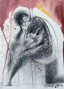 Highly Collectible and Rare Salvador Dali Original Lithograph from the 'Biblia Sacra' Suite