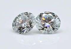 Dazzling 1.5 Cttw Matching Pair Sparkink White Lab Simulated Diamonds Solitaires